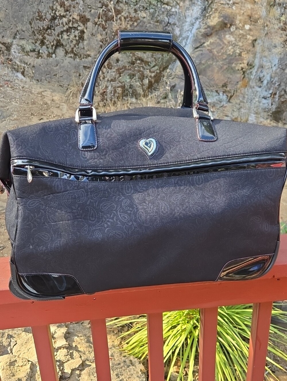 DVF Diane Von Furstenberg Black Women's Travel Weekender Bag
